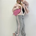 pantalone felpato con polsino grey